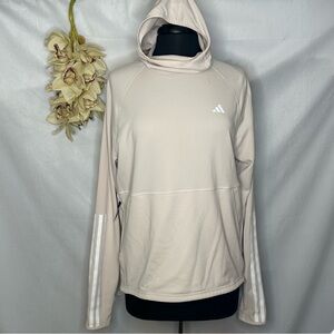 Adidas Beige Lightweight Hoodie
